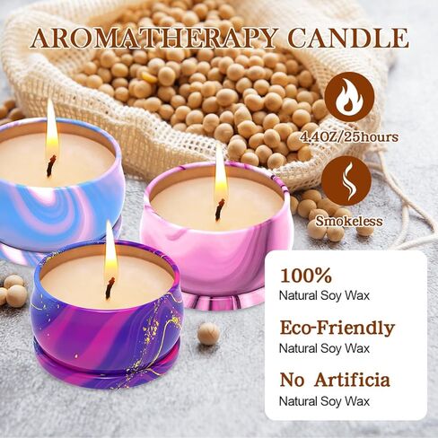 Scented Candles Gift Set, 3 Pack Soy Candles Gift Set Candles for Home Scented, Gifts for Women Men, Birthday Christmas,Anniversary,Valentine's,Graduation,Holidays,Thanksgiving,Aromatherapy in Saudi Arabia