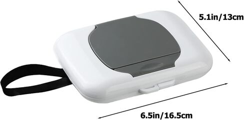 PANDAEAR ​​2 PACK PORTABLE PORTIBLE DOFESER | قضية مسح مبللة قابلة لإعادة التعبئة مع غطاء آمن وحزام حمل للسفر وحقيبة الحفاضات والسيارات والحضانة in Saudi Arabia