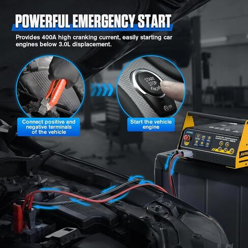 AUTOOL السيارات إعادة برمجة فلاش إمدادات الطاقة 150A، 12V شاحن بطارية السيارة، صيانة البطارية، القفز كاتب الجهد قابل للتعديل للفيضانات العادية، هلام، AGM، EFB، مع شاشة LCD in Kuwait