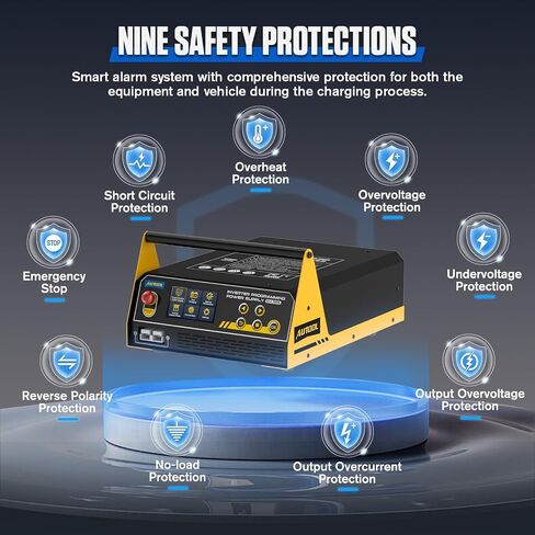 AUTOOL السيارات إعادة برمجة فلاش إمدادات الطاقة 150A، 12V شاحن بطارية السيارة، صيانة البطارية، القفز كاتب الجهد قابل للتعديل للفيضانات العادية، هلام، AGM، EFB، مع شاشة LCD in Kuwait