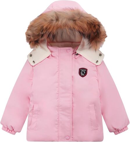 Toddler Winter Coat Baby Puffer Jacket Boy Hoodie Fleece Outerwear Clothes 0-5T in Kuwait