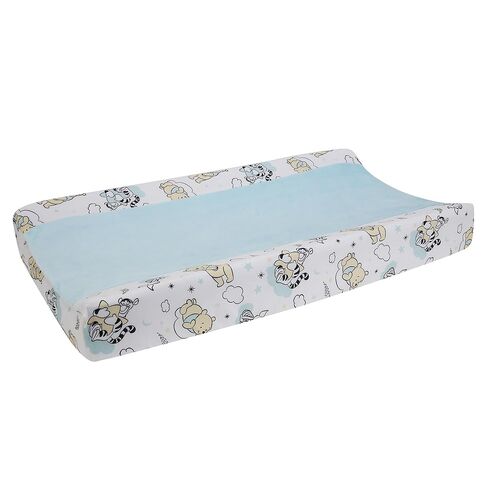 Lambs & Ivy Disney Baby Winnie the Pooh Hugs Soft Blue Minky غطاء وسادة تغيير in Saudi Arabia