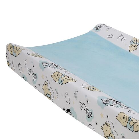 Lambs & Ivy Disney Baby Winnie the Pooh Hugs Soft Blue Minky غطاء وسادة تغيير in Saudi Arabia