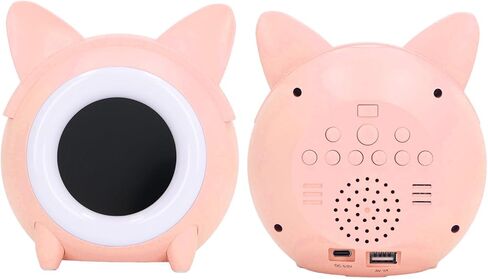 على مدار الساعة على مدار الساعة للأطفال ، آلة إيقاظ Cat Cat Cat ، حماية USB الرقمية الرقمية ، ساعة تدريب على النوم القابلة لإعادة الشحن مع ضوء ليلي للأطفال in Kuwait