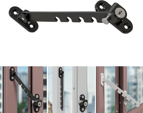 Child Safe Window and Door Lock, Carbon Steel Adjustable Restrictor for Window and Door in Saudi Arabia