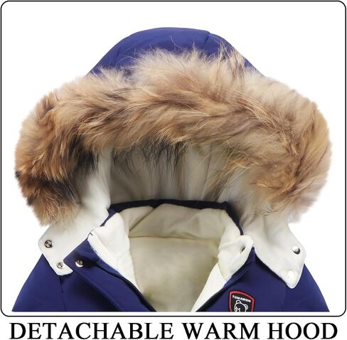 Toddler Winter Coat Baby Puffer Jacket Boy Hoodie Fleece Outerwear Clothes 0-5T in Kuwait