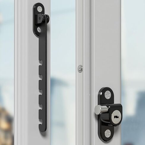 Child Safe Window and Door Lock, Carbon Steel Adjustable Restrictor for Window and Door in Saudi Arabia