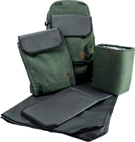 5 in 1 Tactical Adventure Proof Hiking Backpack and Diaper Bag, Travel, Lightweight, Cooler for Storing Milk, Convertible Handles, Durable, Changing Pad included in Saudi Arabia