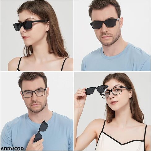 نظارات قراءة من ANDWOOD، نظارات شمسية مستقطبة تحجب الضوء الأزرق للرجال والنساء للحماية من الأشعة فوق البنفسجية in Kuwait