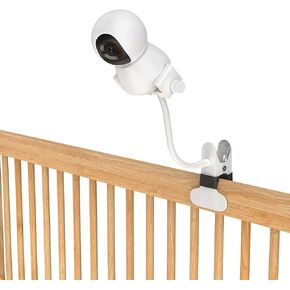 Upgraded Baby Monitor Mount - Universal Adjustable Baby Camera Clip Mount for Hello Baby, Nanit Pro, Infant Optics, VTech & Most Baby Monitors, Detachable Arm Monitor Holder Flex Stand for Crib in Kuwait