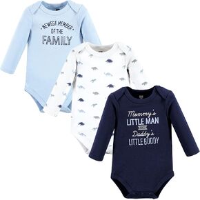 Hudson Baby Unisex Baby Cotton Long-Sleeve Bodysuits, Polar Bear, 9-12 Months in Kuwait