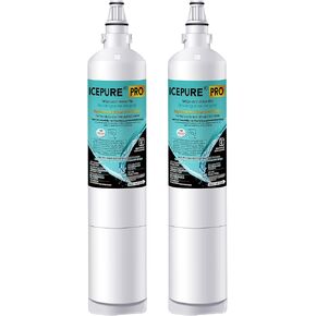 استبدال فلتر مياه الثلاجة ICEPURE PRO 5231JA2006A NSF 53&42 لـ LG LT600P، Kenmore 46-9990، 5231JA2006B، 5231JA2006E، LT600P-B، 469990، FML-2، LFX25975ST، LFX25960ST، عبوتين in Kuwait