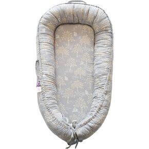 Infant Lounger, Baby Nest Cover for Baby Girls & Boys, Newborn Essentials for Baby 0-12 Months, 100% Cotton Breathable (Poem_Muslin) in Saudi Arabia