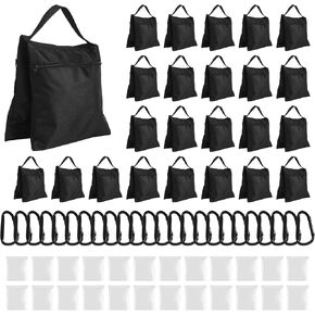 6 Pack Sandbags Weight Bags for Photography Equipments, Photography Sand Weight Bags, Heavy Duty Sandbags for Backdrop Stand, Outdoor Canopy, Photo Tripod,Pop up Tent, Umbrella Base (Black) in Saudi Arabia