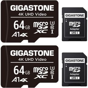 Gigastone 32GB Micro SD بطاقة 10 حزمة ، فيديو HD الكامل ، مراقبة كاميرا كاميرا كاميرا كاميرا ، 90 ميجابايت/ثانية Micro SDHC UHS-I U1 C10 Class 10 in Kuwait