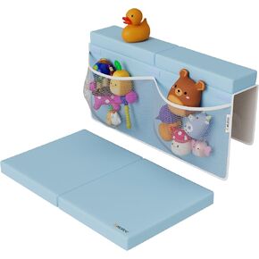 Premium Bath Kneeler, Baby Bath Kneeler and Elbow Rest Pad Set, Kneeling Pad for Bathing Baby, Knee Pads for Bathing Babies (Gray, X-Large (22 Inches × 15 Inches)) in Saudi Arabia