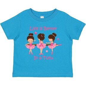 inktastic Life's Better in a Tutu KS Toddler T-Shirt in Kuwait