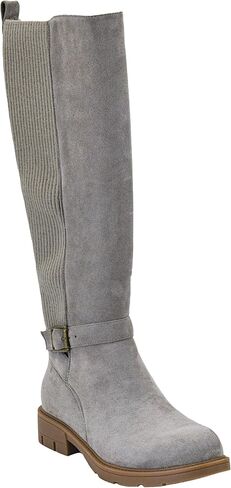 Corkys Footwear Women's Hay There 1.25-Inch Heeled Boot, With a Pull On Loop, Cushioned Insoles For All Day Wear, An Adjustable Ankle Buckle, And A Sock Top Back in Kuwait