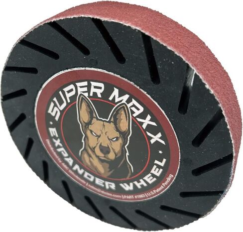 LAUCO Super Maxx Expander Wheel Expander Wheel Kit Compatible with Angle Grinder 4.5in, 5X Faster Grinding, Kit Includes 1 GRIT 80 Sanding Belt in Saudi Arabia