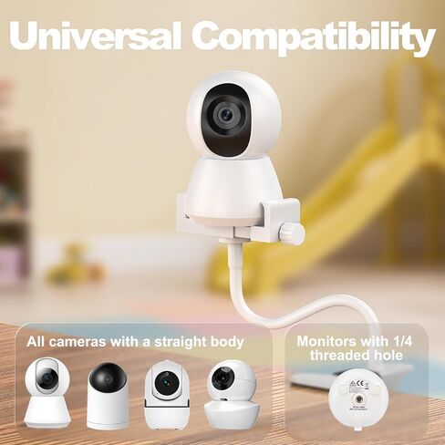 MOUNT MOUNT MOUNT MOUNT - Universal قابل للتعديل قابلة للتعديل مقطع من أجل Hello Baby و Nanit Pro و Infant Optics و Vtech ومعظم شاشات الأطفال ، حامل مراقبة الذراع القابل للفصل in Saudi Arabia
