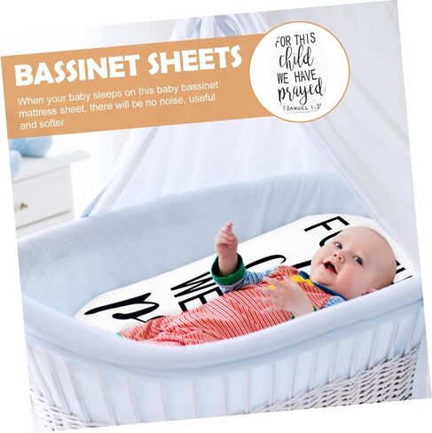ERINGOGO Softer Fitted Bassinet Sheet for Comfortable Cradle Mattress Cover Breathable Durable Design Easy Care for Sensitive Skin in Saudi Arabia