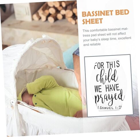 ERINGOGO Softer Fitted Bassinet Sheet for Comfortable Cradle Mattress Cover Breathable Durable Design Easy Care for Sensitive Skin in Saudi Arabia