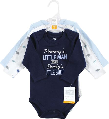 Hudson Baby Unisex Baby Cotton Long-Sleeve Bodysuits, Polar Bear, 9-12 Months in Saudi Arabia