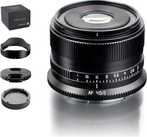 Ttartisan AF 40mm f/2 for e mount ، Full Frame F2 F2 Lenses for Fe-Mount A7 II A7R II A7R V A7S II A7SII A7C A9 A1 A5100 A6000 A6400 A6700 NEX-7T-5T NEX-3N ZV-E1 in Saudi Arabia