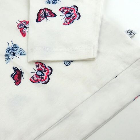 HonestBaby 3-Pack Flutter Shoulder Long Sleeve Top 100% Organic Cotton for Toddler, Baby Girls in Saudi Arabia