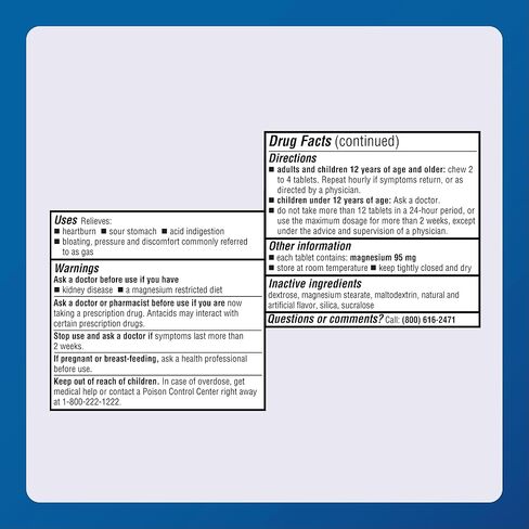 أقراص مينتوكس بلس المضادة للحموضة - 100 قيراط. in Kuwait