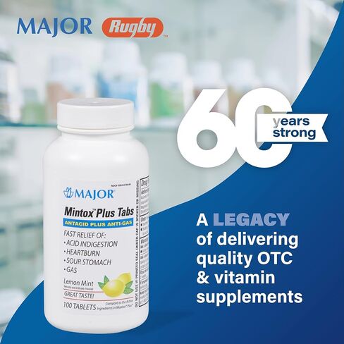 أقراص مينتوكس بلس المضادة للحموضة - 100 قيراط. in Kuwait