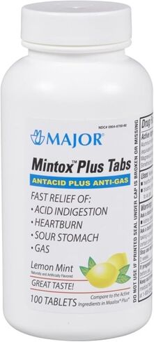 أقراص مينتوكس بلس المضادة للحموضة - 100 قيراط. in Kuwait