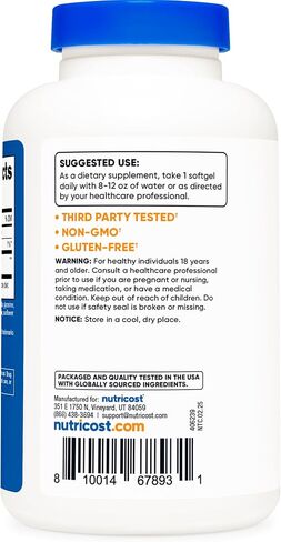 Nutricost Ubiquinol Softgels (120 Softgels | 100 mg Per Serving) - Superior Absorption Antioxidant | Active Form of CoQ10 - Gluten Free, Non-GMO in Saudi Arabia