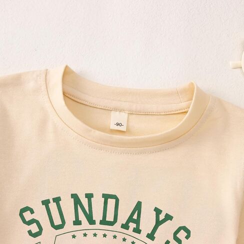 Toddler Football Shirt for Boy Girl Sundays are for The Birds Outfit Kids Funny Print Short Sleeve Graphic Tee Tops in Saudi Arabia