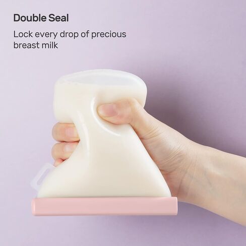 Nuliie 7 Pcs Silicone Breastmilk Storage Bags Reusable, 8oz/240ml Double Leak-Proof Breastmilk Freezer Bags, BPA Free Self-Standing Milk Bags for Breastfeeding, Baby Food Pouches | Double Leak-Proof, BPA Free, Self-Standing for Breastfeeding, Baby Food Po in Saudi Arabia