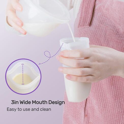 Nuliie 7 Pcs Silicone Breastmilk Storage Bags Reusable, 8oz/240ml Double Leak-Proof Breastmilk Freezer Bags, BPA Free Self-Standing Milk Bags for Breastfeeding, Baby Food Pouches | Double Leak-Proof, BPA Free, Self-Standing for Breastfeeding, Baby Food Po in Saudi Arabia