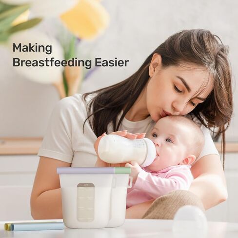 Nuliie 7 Pcs Silicone Breastmilk Storage Bags Reusable, 8oz/240ml Double Leak-Proof Breastmilk Freezer Bags, BPA Free Self-Standing Milk Bags for Breastfeeding, Baby Food Pouches | Double Leak-Proof, BPA Free, Self-Standing for Breastfeeding, Baby Food Po in Saudi Arabia