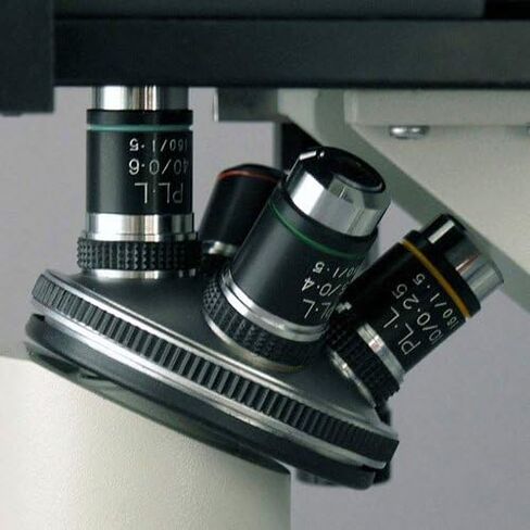AmScope IN200TB Long Working Distance Inverted Trinocular Microscope, 40x-800x, WF10x and WF20x Eyepieces, Brightfield, Halogen Illumination, 1.25 NA Condenser, Mechanical Stage, 115V in Saudi Arabia