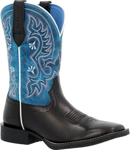 الحذاء الغربي للسيدات Durango® Westward ™ ، Black Onyx و Blue Blaze ، الحجم 8.5 (م) in Saudi Arabia