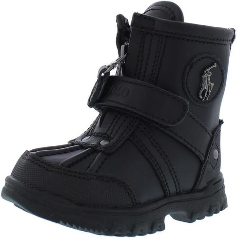 POLO RALPH LAUREN Kids Conquered HI Combat Boot, Black, 8 US Unisex Toddler in Saudi Arabia