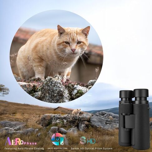 Hontry 8x42 Binoculars with IPX6 Waterproof Protection for Bird Watching, Hunting, Cruise Ship, Travel and Safari in Kuwait