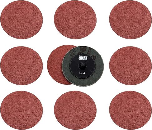 Shark 12841 2-inch 36 Grit Mini Grinding Discs Aluminum Oxide/Resin Backed in Saudi Arabia