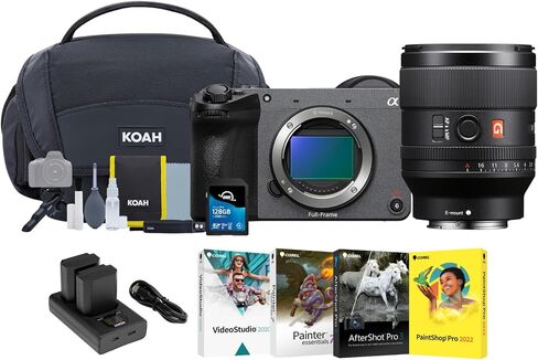 كاميرا Cinema الرقمية Sony FX2 وحزمة عدسة 35 مم F/1.4 GM مع البطاريات وبطاقة SD والبرامج ومجموعة التنظيف (6 عناصر) in Saudi Arabia