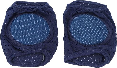 Pilipane Baby Crawling Pads Soft Cotton Elastic Unisex Prevent Slip Infant Knee Protection Cover (Navy Blue) in Saudi Arabia