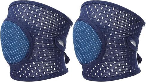 Pilipane Baby Crawling Pads Soft Cotton Elastic Unisex Prevent Slip Infant Knee Protection Cover (Navy Blue) in Saudi Arabia
