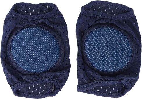 Pilipane Baby Crawling Pads Soft Cotton Elastic Unisex Prevent Slip Infant Knee Protection Cover (Navy Blue) in Saudi Arabia