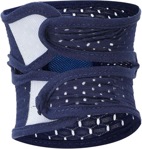 Pilipane Baby Crawling Pads Soft Cotton Elastic Unisex Prevent Slip Infant Knee Protection Cover (Navy Blue) in Saudi Arabia