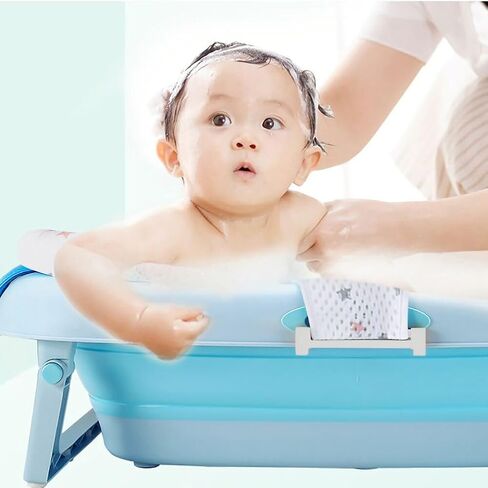 Baby Bath Seat Support Net Soft Infant Bathing Seat Support Mat Suspension Shower Pad Adjustable Non-Slip Newborn Bathtub Sling Mat Baby Sink Bather Tub Shower Net Bathtub Sit Up Mesh 0-6 Month in Kuwait