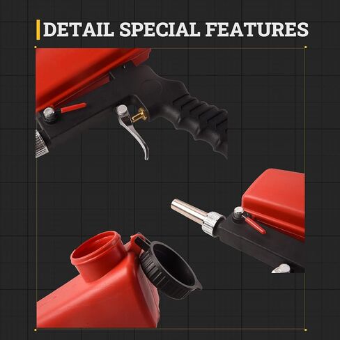 Doppy 1/4"Air Sandblasting Gun, Sandblasting Gun Spray Tool, Nozzle Diameter 11MM, for Air Compressor,Remove Paint, Stains, Rust & Clean Surfaces (Plastic) in Kuwait
