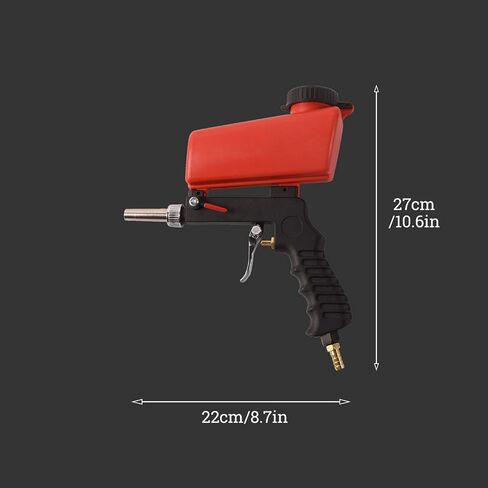 Doppy 1/4"Air Sandblasting Gun, Sandblasting Gun Spray Tool, Nozzle Diameter 11MM, for Air Compressor,Remove Paint, Stains, Rust & Clean Surfaces (Plastic) in Kuwait